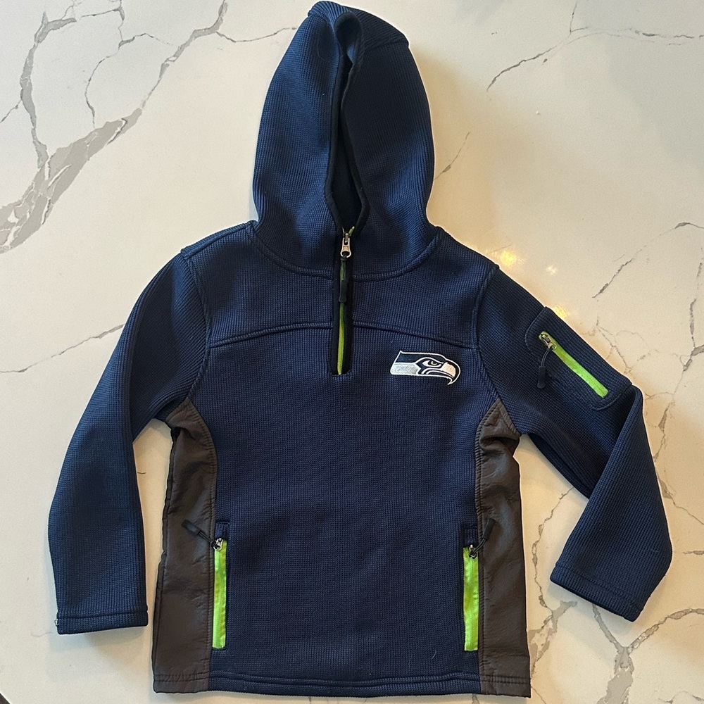 Seattle Seahawks NFL Team Apparel Hoodie Boys Size 8 | Performance Fleece